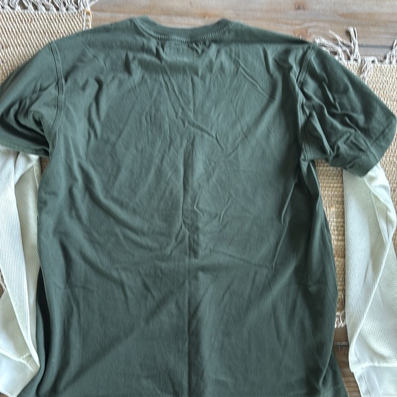Green Men's Welcome long Sleeve tee size M - Picture 2 of 8
